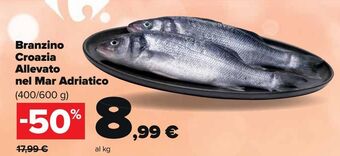 Carrefour Market Branzino croazia allevato nel mar adriatico offerta