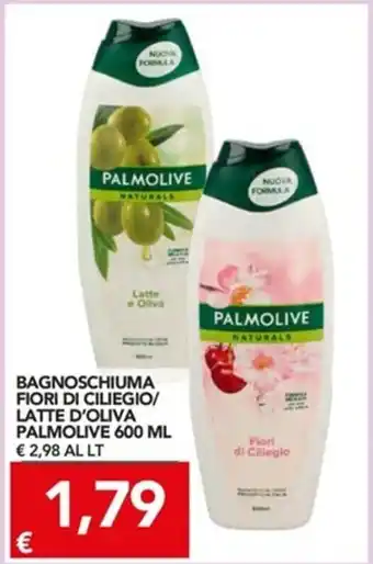 TuoDi Palmolive Fiori di Ciliegio/Latte D'Oliva Bagnoschiuma 600ml offerta