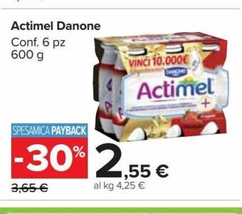 Carrefour Market Actimel danone offerta