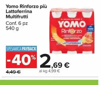 Carrefour Market Yomo rinforzo più lattoferrina multifrutti offerta