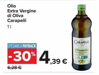 Carrefour Market Olio extra vergine di oliva carapelli offerta