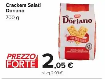 Carrefour Market Crackers salati doriano offerta