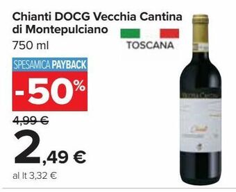 Carrefour Market Chianti docg vecchia cantina di montepulciano offerta
