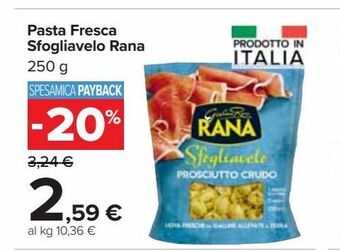 Carrefour Market Pasta fresca sfogliavelo rana offerta