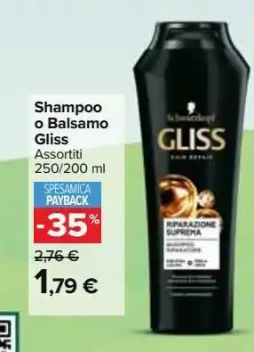Carrefour Market Shampoo o balsamo gliss offerta
