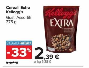 Carrefour Market Cereali extra kellogg's offerta
