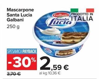 Carrefour Market Mascarpone santa lucia galbani offerta