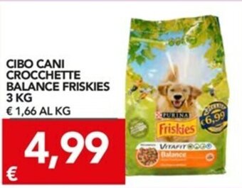 TuoDi Purina Friskies Cibo Cani Crocchette Balance 3kg offerta