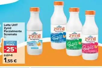Carrefour Market Latte uth zymil parzialmente scremato offerta