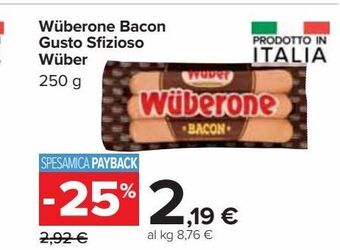 Carrefour Market Wuberone bacon gusto sfizioso wüber offerta