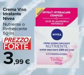 Carrefour Market Crema viso idratante nivea offerta