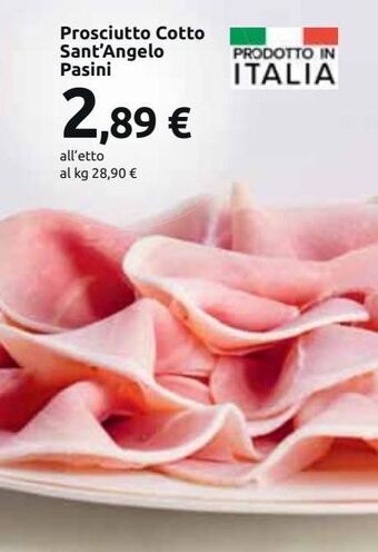 Carrefour Market Prosciutto cotto sant'angelo pasini offerta