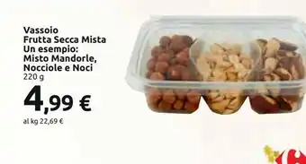 Carrefour Market Vassoio frutta secca mista offerta