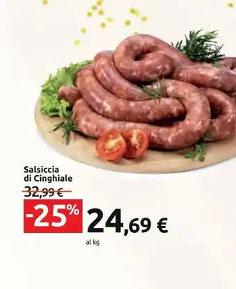 Carrefour Market Salsiccia di cinghiale offerta