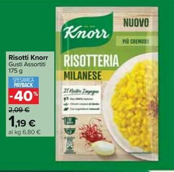 Carrefour Market Risotti knorr offerta