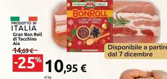 Carrefour Market Gran bon roll di tacchino aia offerta