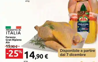 Carrefour Market Faraona gran ripieno aia offerta