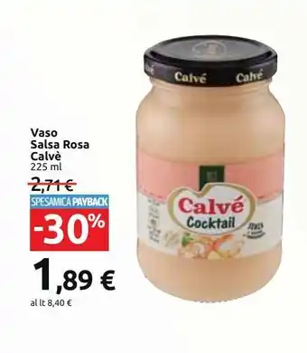 Carrefour Market Vaso salsa rosa calve offerta