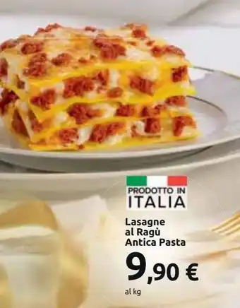 Carrefour Market Lasagne al ragù antica pasta offerta