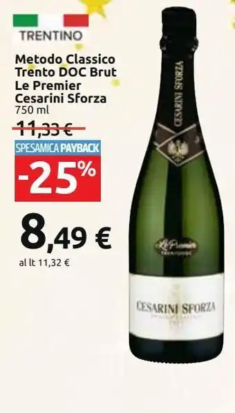 Carrefour Market Metodo classico trento doc brut le premier cesarini sforza offerta