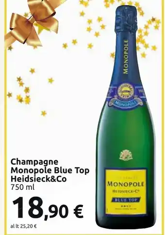 Carrefour Market Champagne monopole blue top heidsieck&co offerta