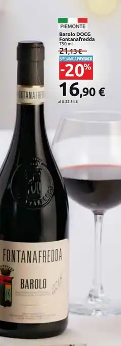 Carrefour Market Barolo docg fontanafredda offerta
