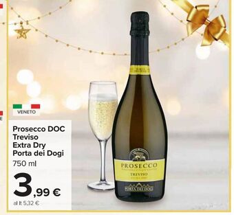 Carrefour Market Prosecco doc treviso extra dry porta dei dogi offerta
