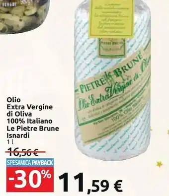 Carrefour Market Olio extra vergine di olivia 100% italiano la pietre brune isnardi offerta