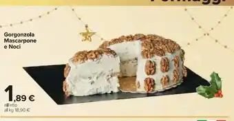 Carrefour Market Gorgonzola mascarpone e noci offerta