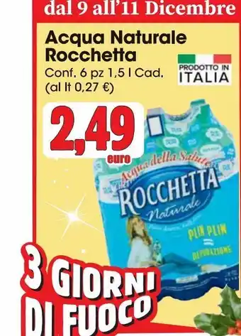 Carrefour Market Acqua naturale rocchetta offerta