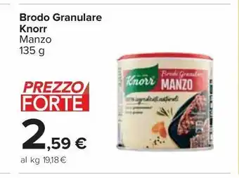 Carrefour Market Brodo granulare knorr offerta