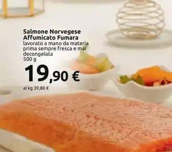 Carrefour Market Salmone norvegese affumicato fumara offerta
