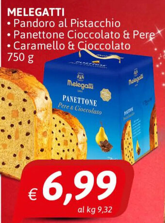Melegatti Pandoro al Pistacchio 750 g