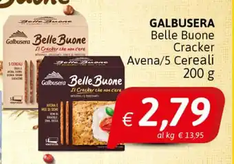 Crai Galbusera Belle Buone Cracker Avena/5 Cereali 200 g offerta