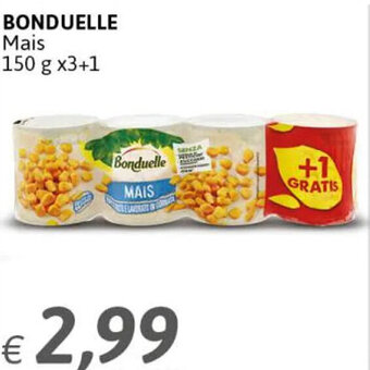 Crai Bonduelle Mais 150 g x3+1 offerta