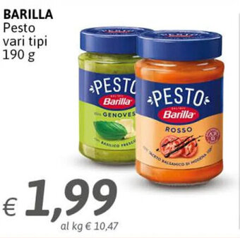 Crai Barilla Pesto vari tipi 190 g offerta