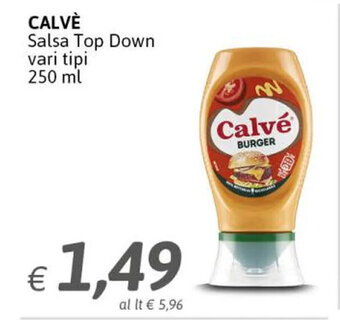 Crai Calvè Salsa Top Down vari tipi 250 ml offerta