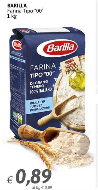 Crai Barilla Farina Tipo "00" 1 kg offerta