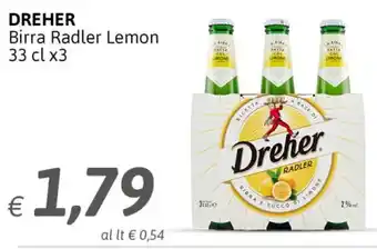 Crai Dreher Birra Radler Lemon 33 cl x3 offerta
