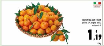 Conad Clementine con foglia offerta
