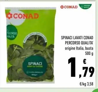 Conad Spinaci lavati conad percorso qualita offerta
