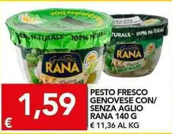 Rana Pesto Fresco Genovese con/Senza Aglio 140g