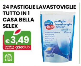 Gala Supermercati 24 Pastiglie Lavastoviglie Tutto In 1 Casa Bella Selex offerta