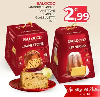 Eté Balocco Pandoro Classico Panettone Classico Glassuvetta 750 g offerta