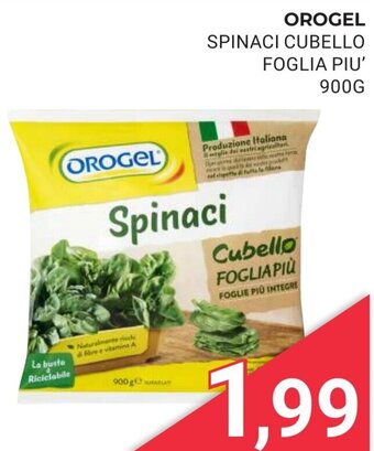 Eté Orogel Spinaci Cubello Foglia Più 900 g offerta