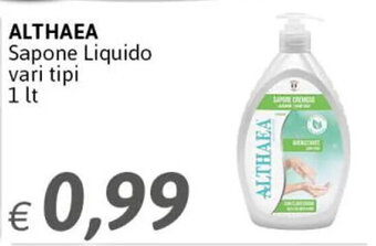 Crai Althaea Sapone Liquido vari tipi 1 lt offerta