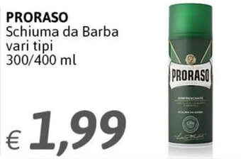 Crai Proraso Schiuma da Barba vari tipi 300/400 ml offerta