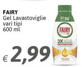 Crai Fairy Gel Lavastoviglie vari tipi 600 ml offerta