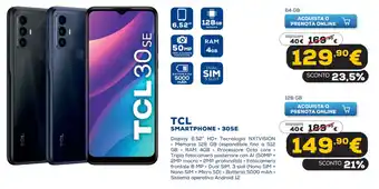 Euronics TCL Smartphone 30SE 64 GB offerta