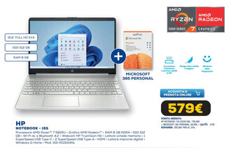 Euronics HP Notebook - 15S offerta
